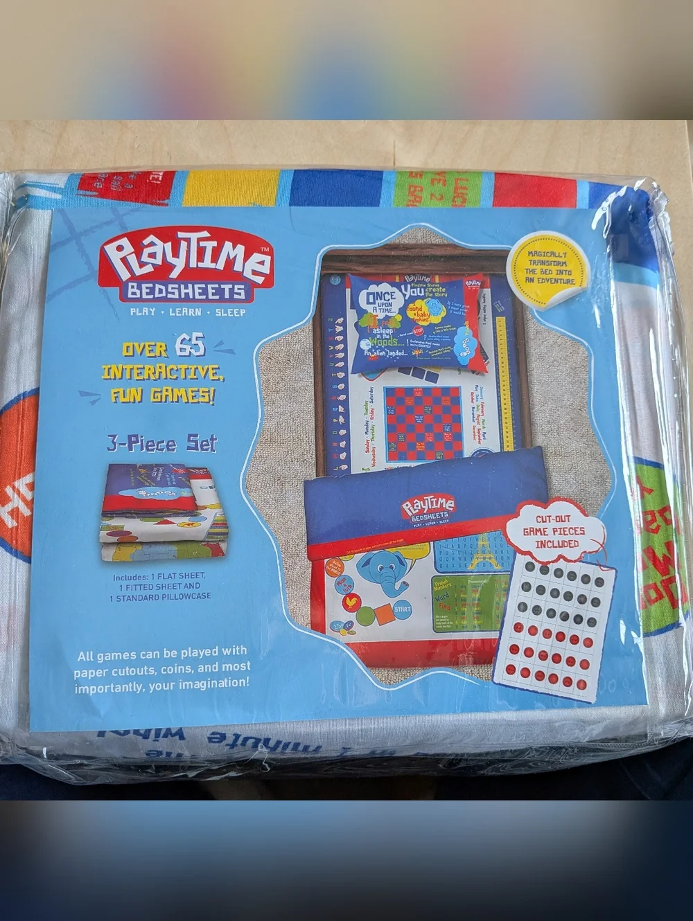 Playtime Edventures Interactive Twin Sheet Set NIP